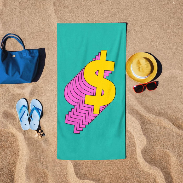Mijölnir Toalla de playa Dollar Baskili Verde